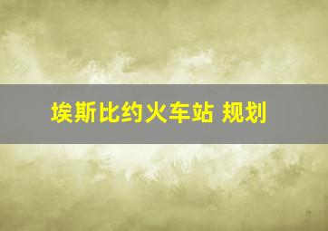 埃斯比约火车站 规划